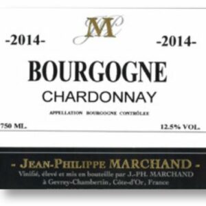 A Bourgogne Chardonnay label