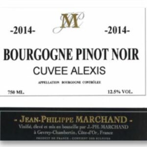 A Bourgogne Pinot Noir Cuvee Alexis label