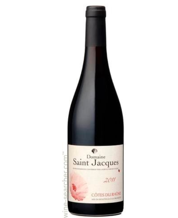 A Domaine Saint Jacques bottle