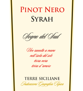 A Pinot Nero Syrah IGP Eghemon 2013 bottle