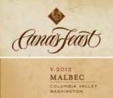 A Cana’s Feast Malbec Columbia Valley label